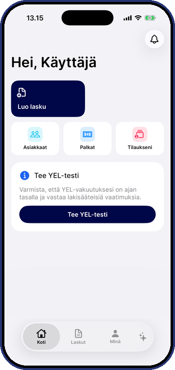 Truster-appens startsida